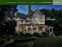 Tablet Screenshot of morrisharveyhouse.com